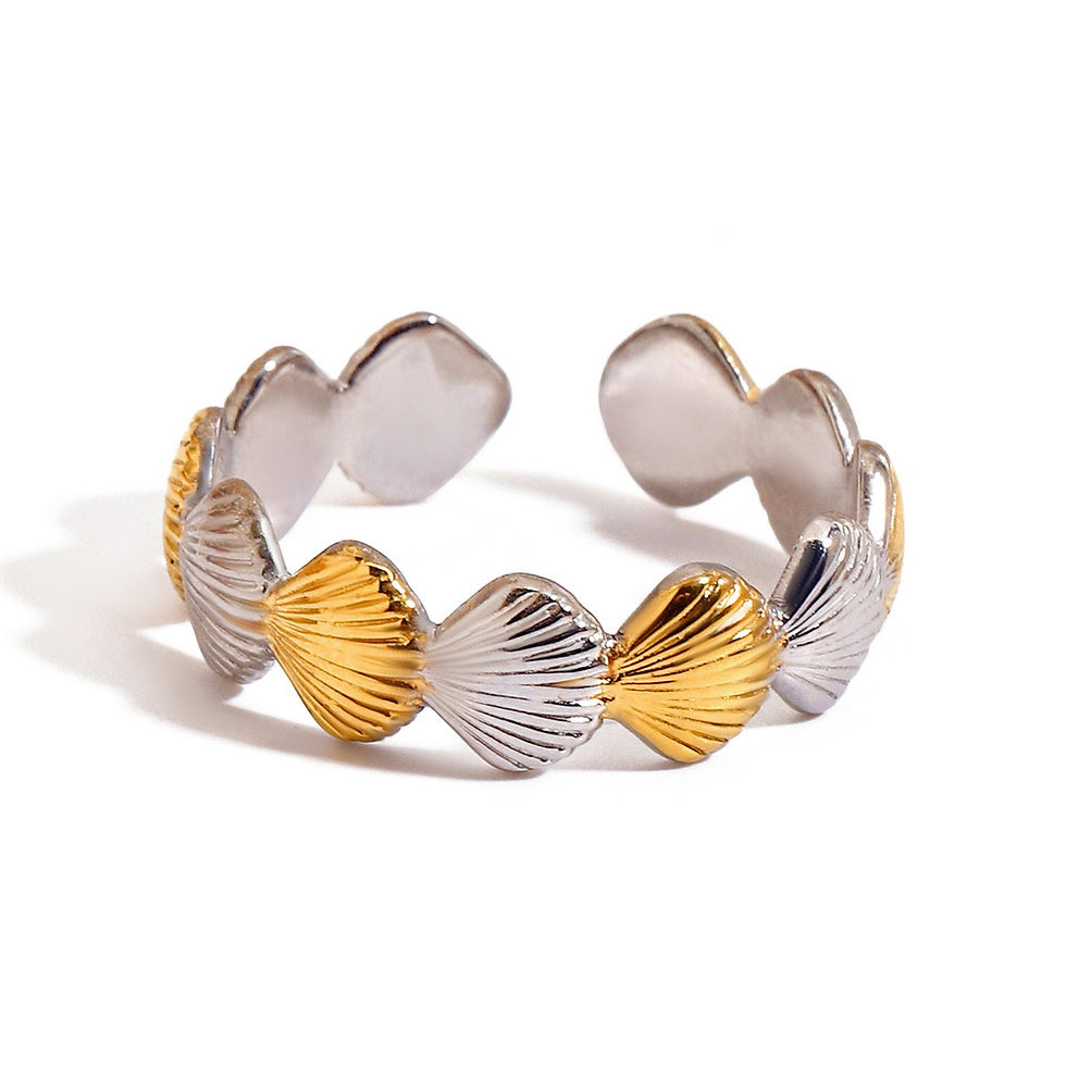 Thumbnail: Summer Ocean Starfish/Seashell Ring