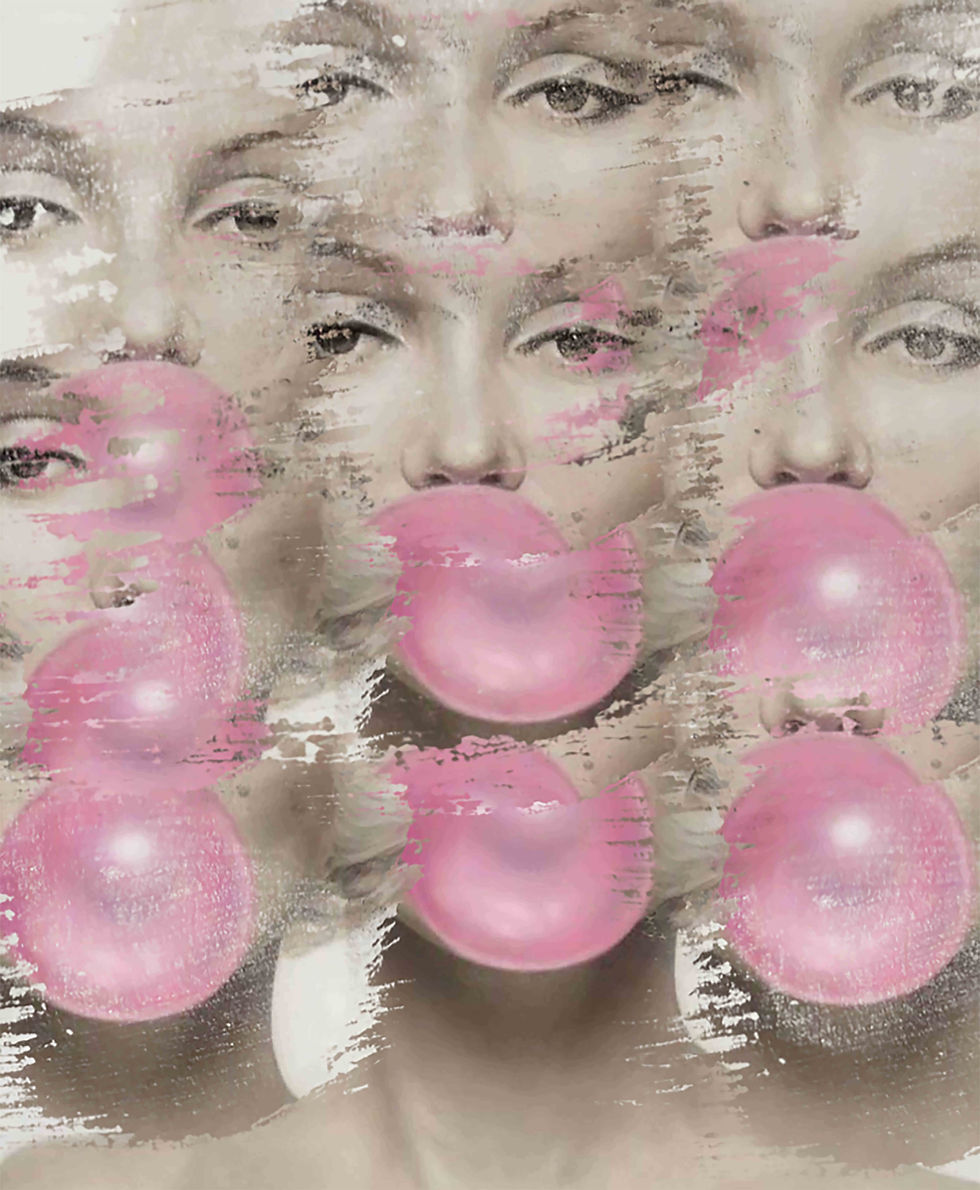 Lovers Tee: Pink Bubble