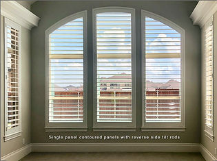 Single panel contoured panels with rever
