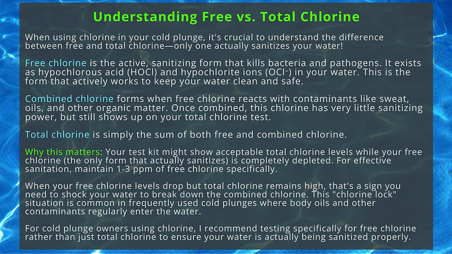 Cold plunge water maintenance guide