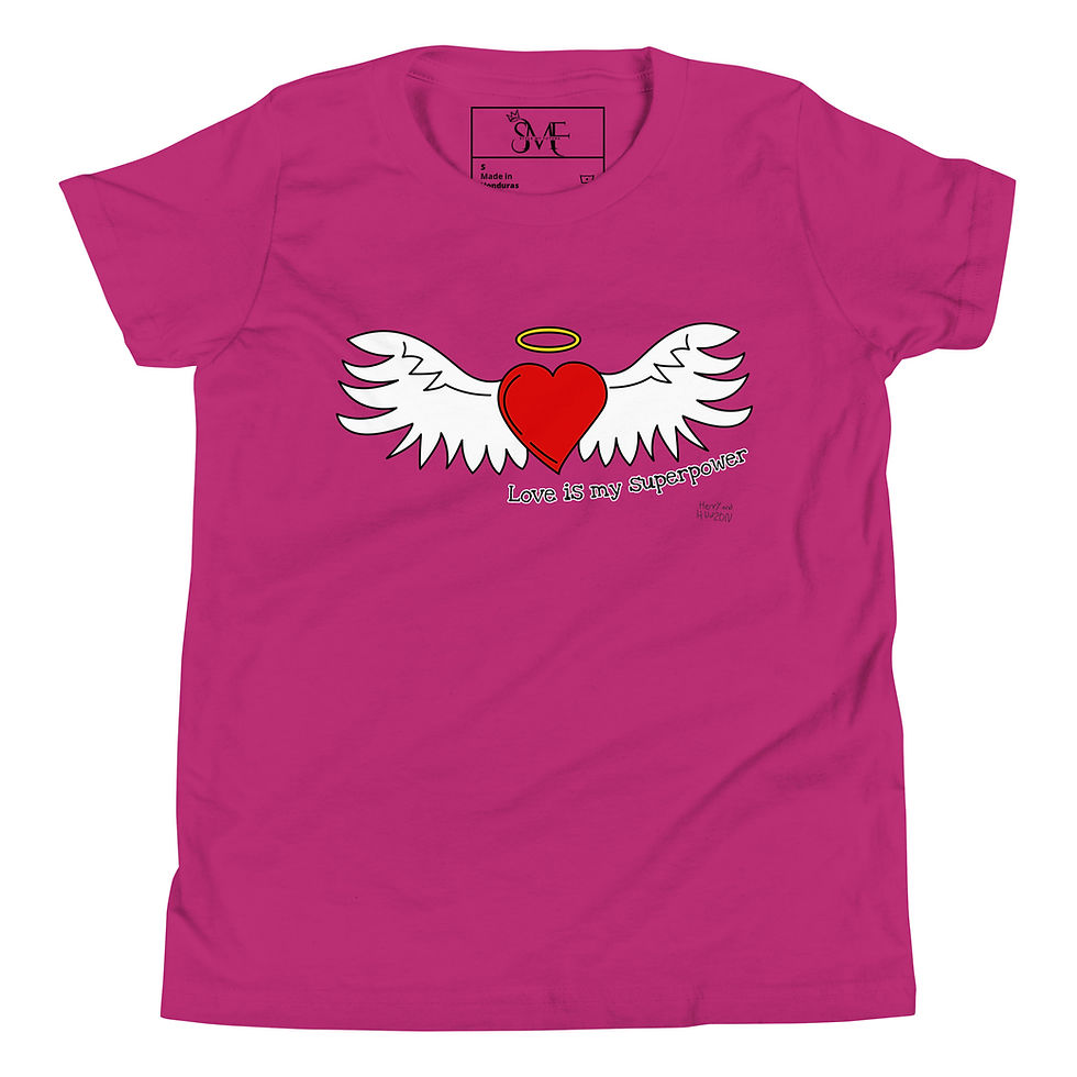 Thumbnail: Youth Short Sleeve Love Is My Superpower T-Shirt