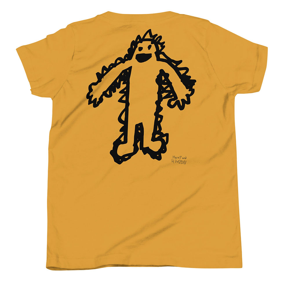 Thumbnail: Youth Short Sleeve Scribble Sasquatch T-Shirt