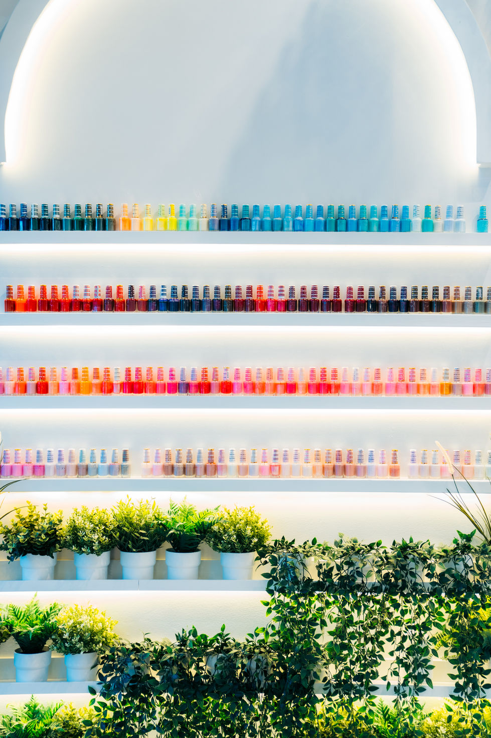 Nail gallery featuring gel nails, acrylic nails, manicures, pedicures, and nail art designs at Robson Nails & Spa in downtown Vancouver