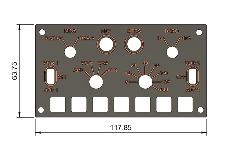 Thumbnail: 737 EFIS v6 Faceplates & Resin Parts