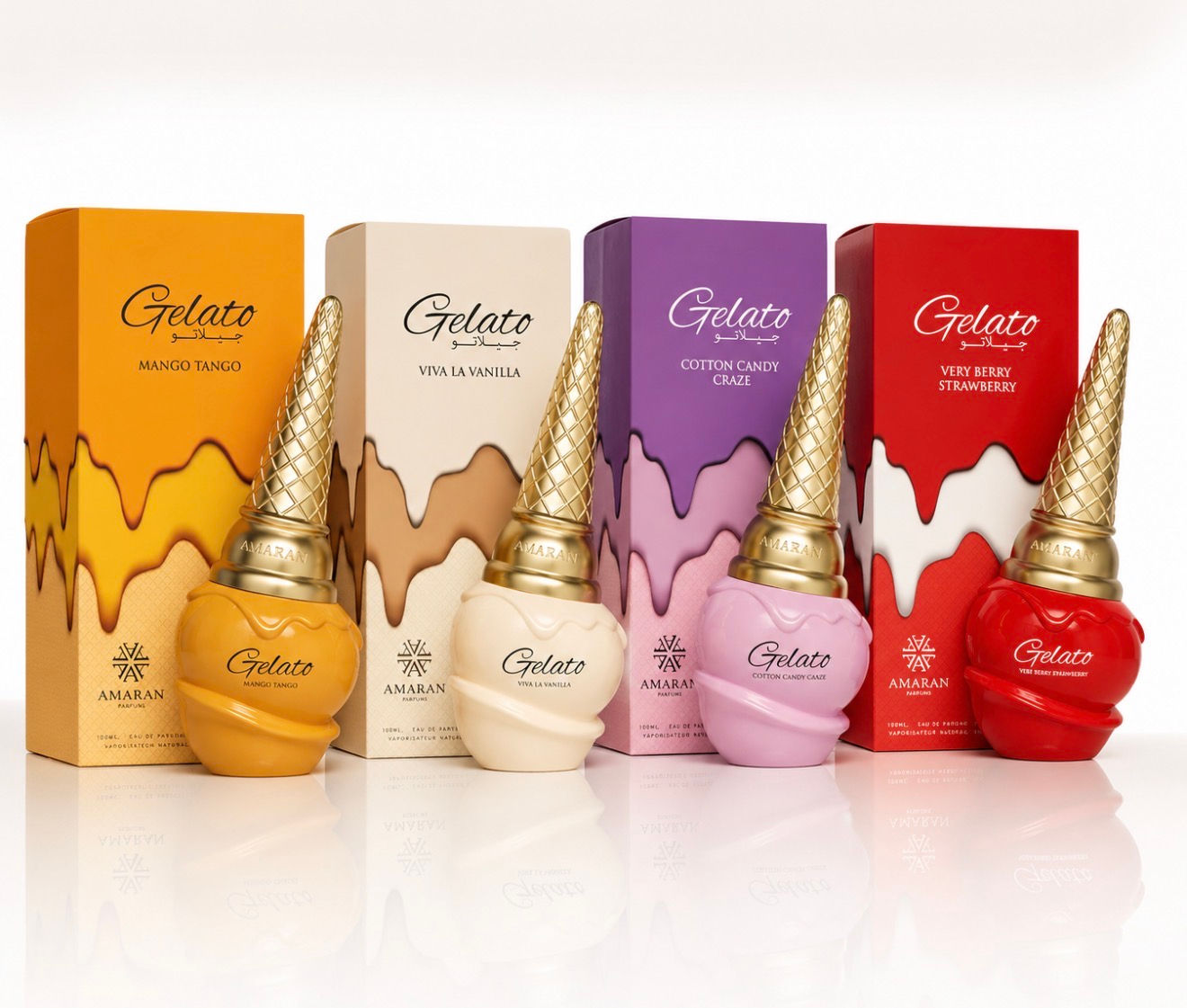 BUNDLE GELATO 4 Unidades 100ml c/u By AMARAN