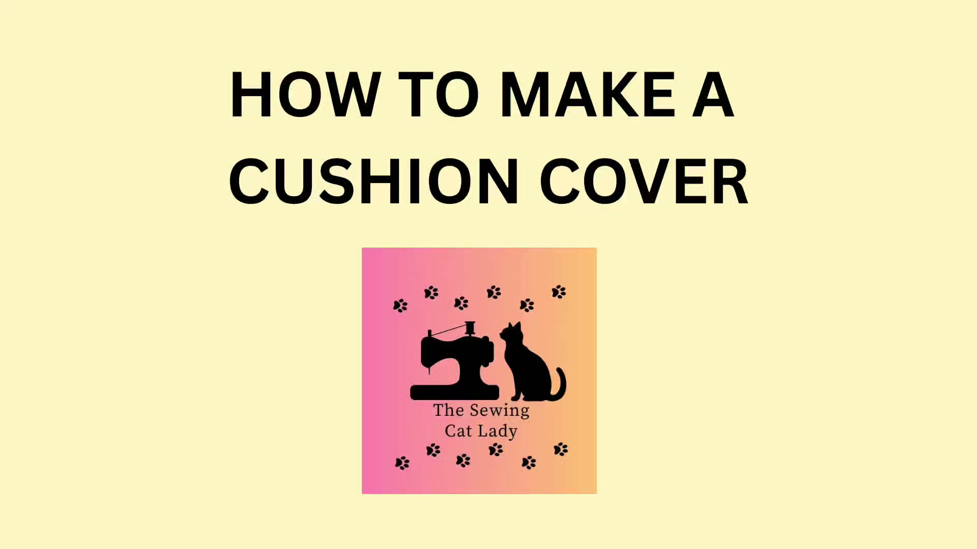 Make a Cushion Cover