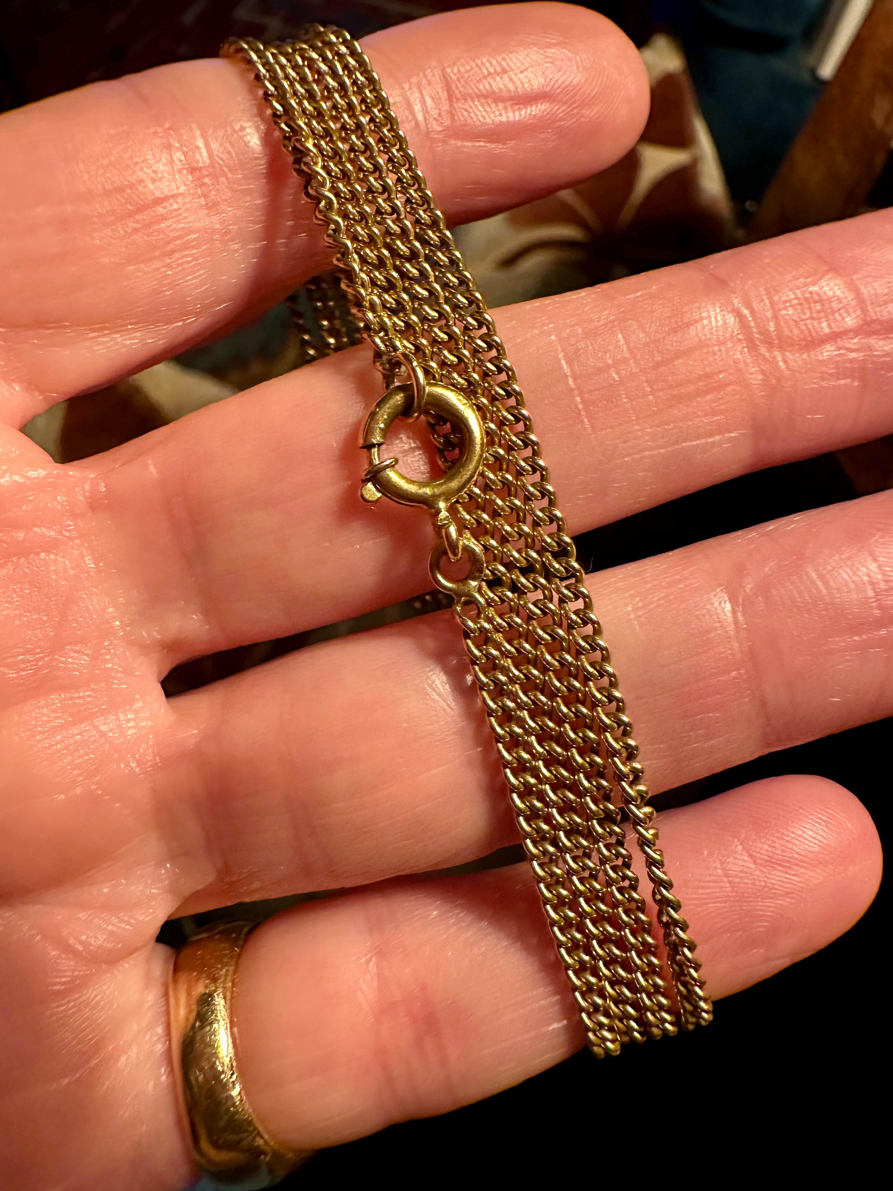 Antique 14k curb chain