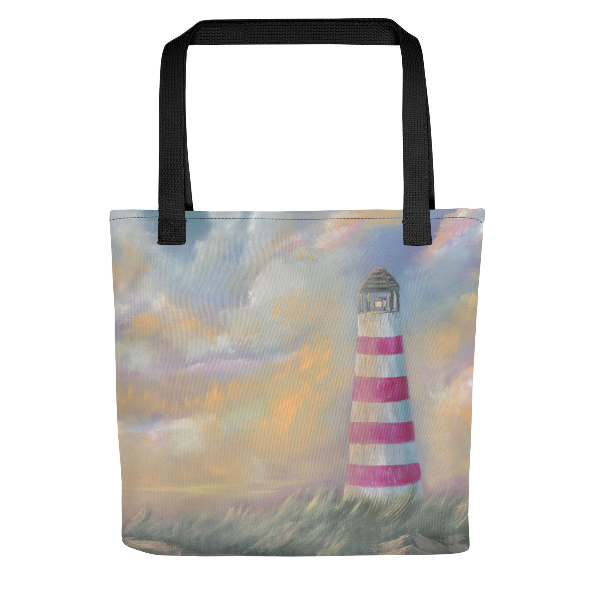 Ribbon Lighthouse tote bag