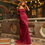 Miniatura: Larissa Red Applique Vestido de Noite