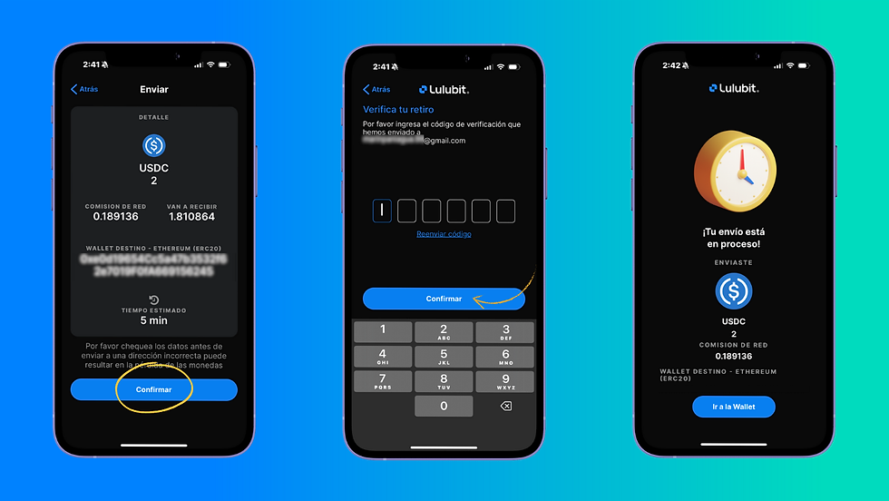Paso 4 fondear Hapi con Lulubit