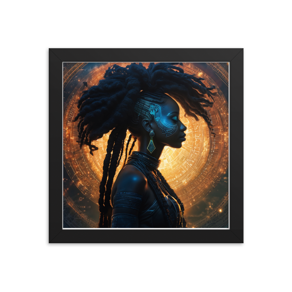 Framed photo paper poster