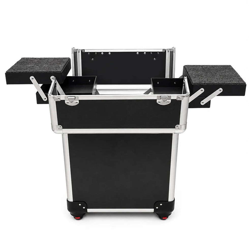 Thumbnail: Professional makeup artist trolley : from side