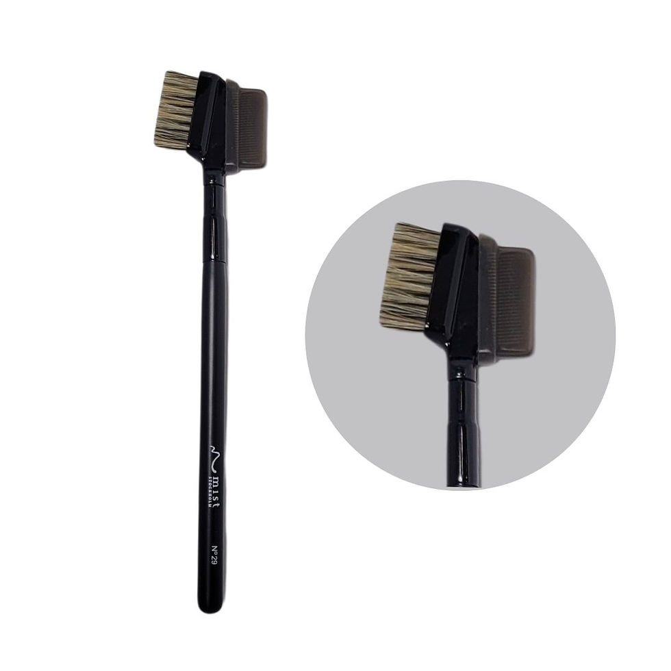 Brush no 29: metal brush used for both eyelash and eyebrow