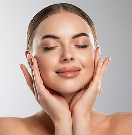 makeup with base brushes, decorative image