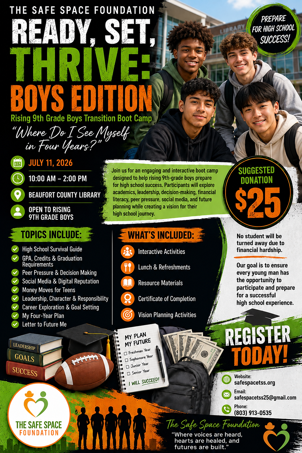 9TH Grade Boys Transition Boot Camp