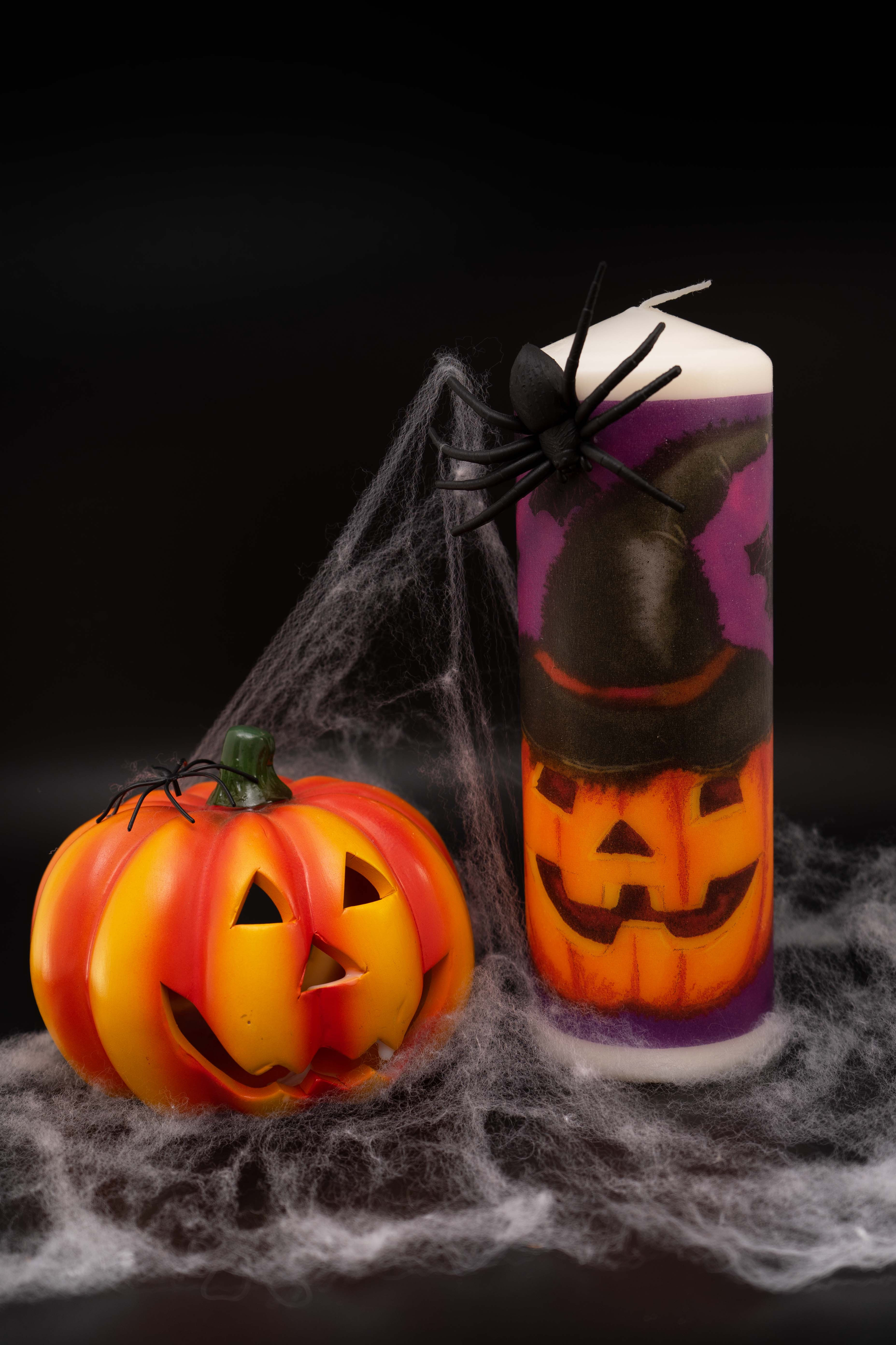 Deko Kerze Halloween Kürbis