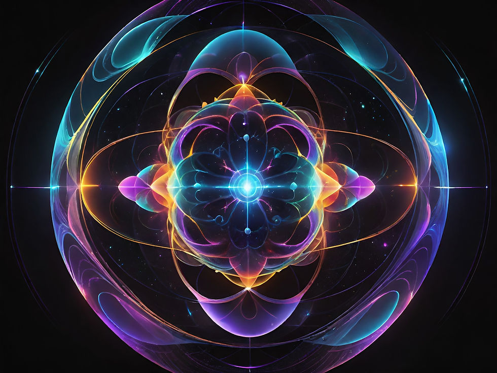 Colorful abstract art of vortex in space