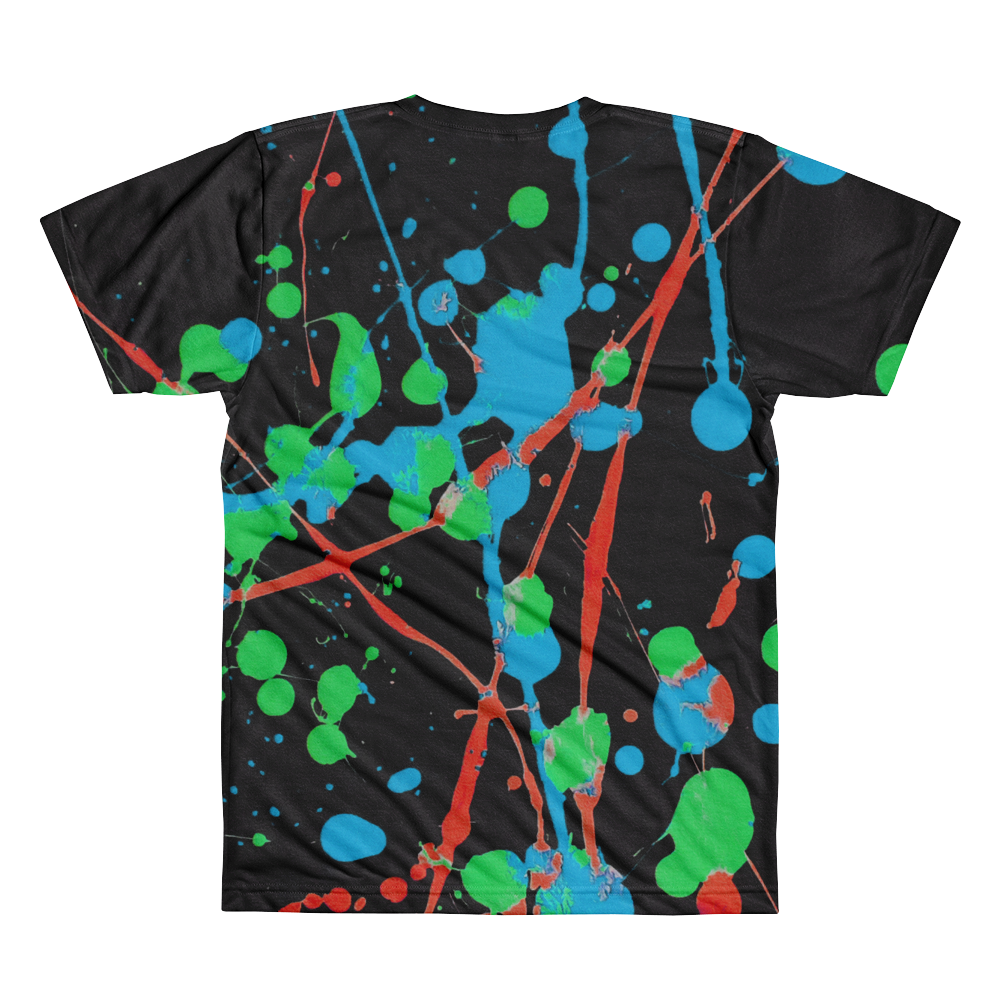 DESIGNER T-SHIRT for Men - Black Splatter