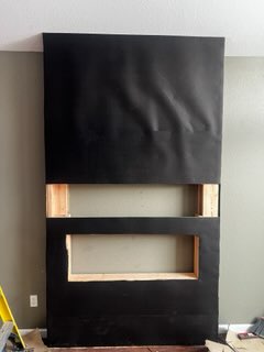Fireplace remodeling before picture