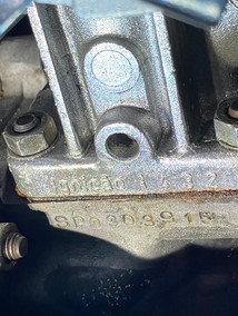 engine serial code 1964 bus engine