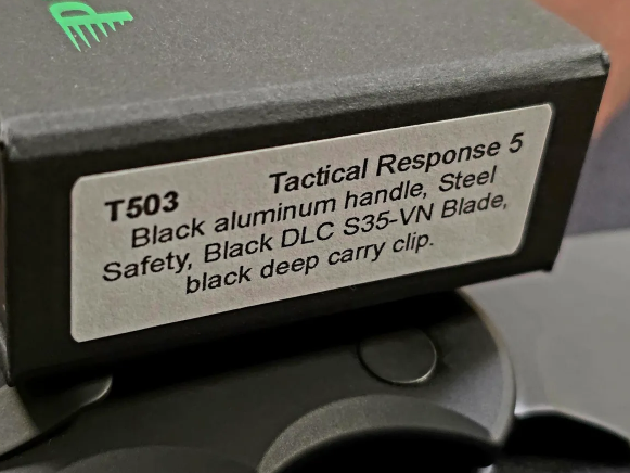 Thumbnail: Pro-Tech Knives Tactical Response 5 (TR-5) Automatic Knife Black S35VN DLC Black