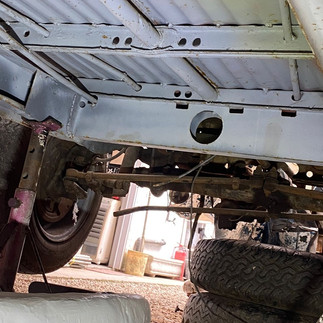 cleaning and painting underbody