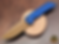 Pro-Tech Knives MX-103 Heritage Mordax - Navy Blue Handle - FDE PVD Magnacut Blade - Black Pearl Lip Button