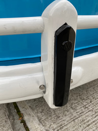 front rubber bumper detail VW samba bus