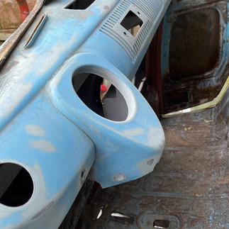 front cockpit dashboard before paint