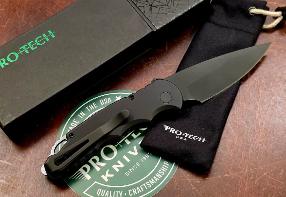 Thumbnail: Pro-Tech Knives Tactical Response 5 (TR-5) Automatic Knife Black S35VN DLC Black