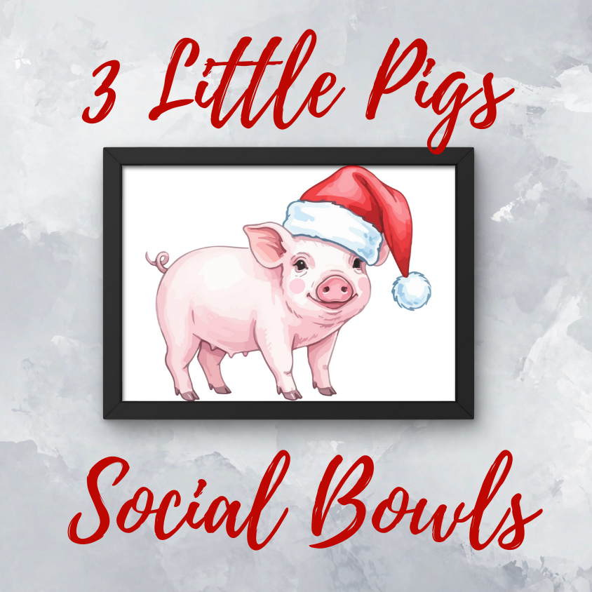 3 Little Pigs Social Bowls
