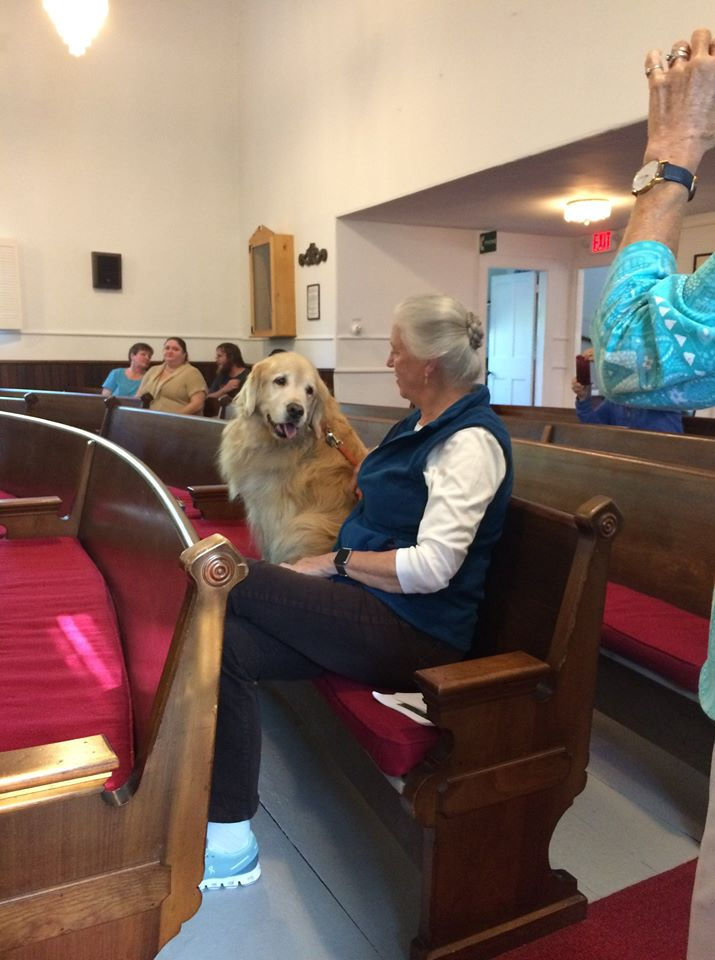 west Glocester Trintarian congregational Church blessing of the animals