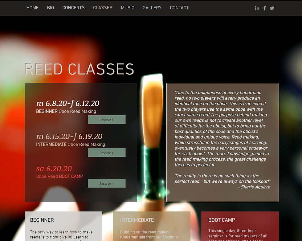 WEB sher classes