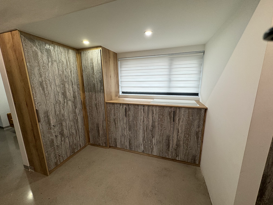 Fitted wardrobes and window storage