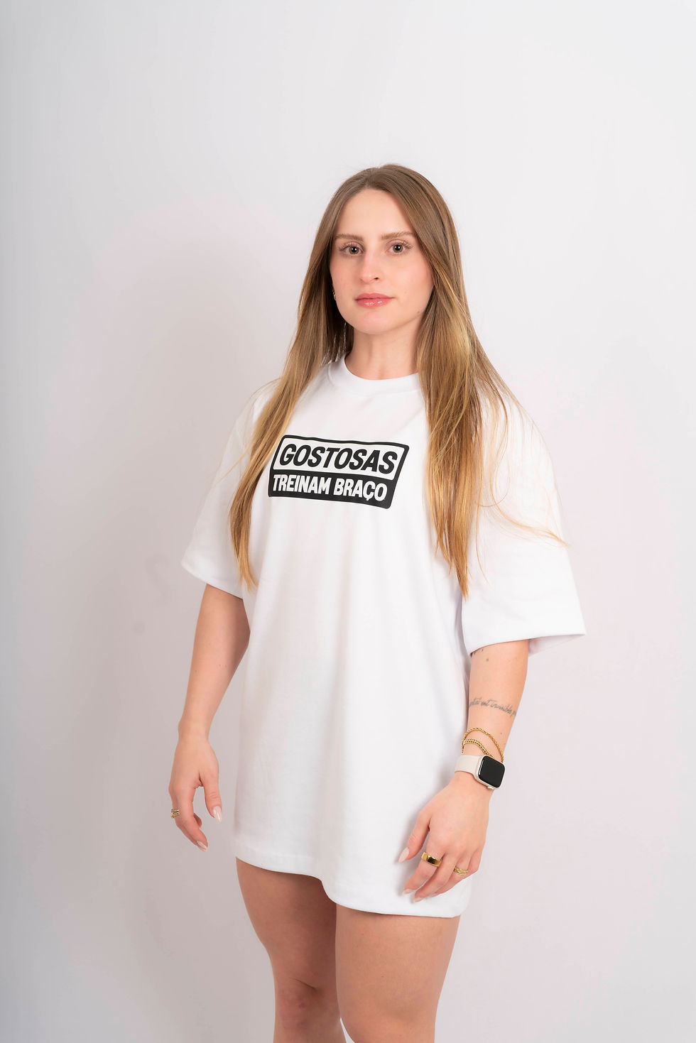 Miniatura: Camiseta Oversized • GOSTOSAS TREINAM BRAÇO