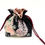 Thumbnail: Black and Pink Floral Silk Kinchaku