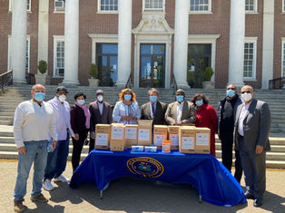 Latimer Delivers Masks Donation to Mount Vernon