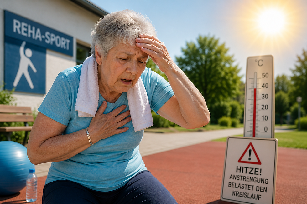 REHA-Sport bei Hitze und hohen Ozonwerten