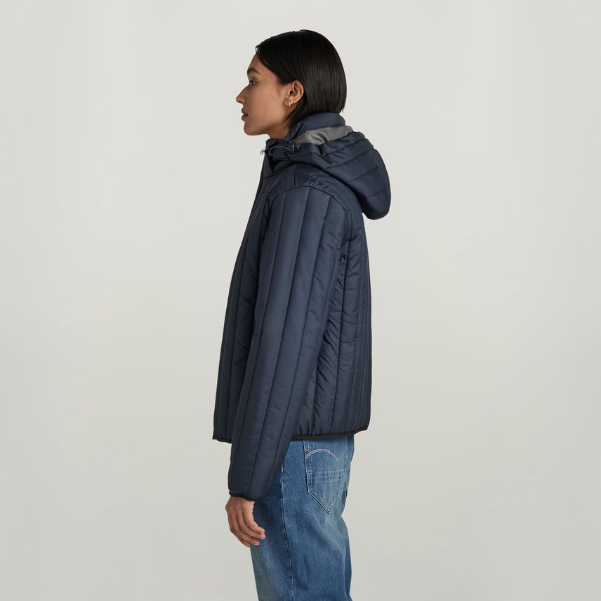 Thumbnail: Vertical Quilted Jacket / Size Medium