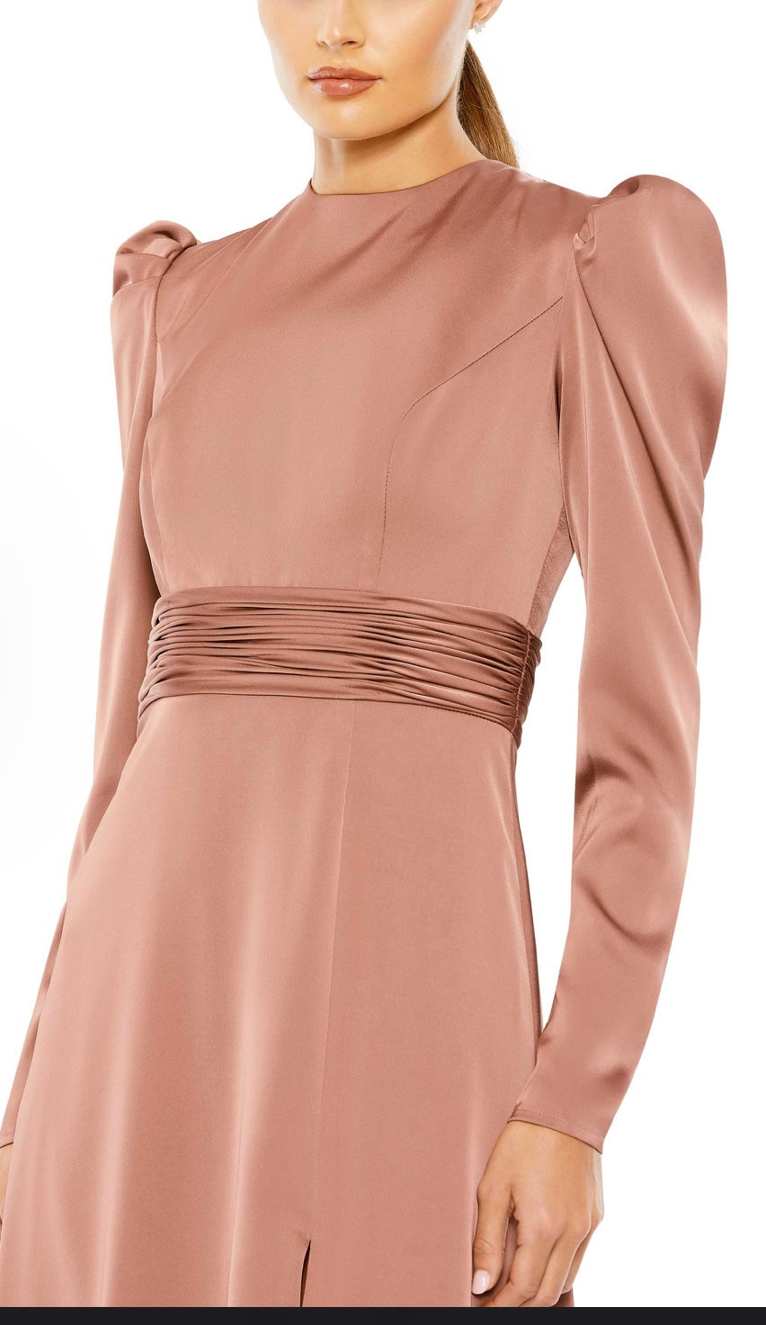 Thumbnail: Dusty Rose Midi Cocktail Dress / Size 8