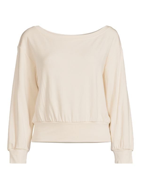 Thumbnail: Boatneck Ivory Sweatshirt / Size M