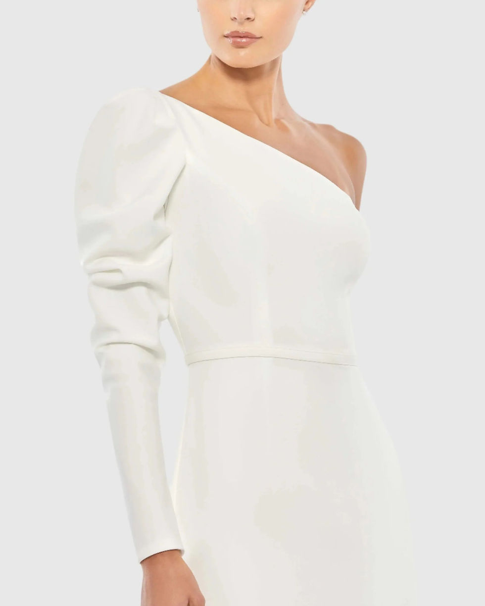 Thumbnail: Juliet Sleeve Asymmetric Neck Dress / Size 2