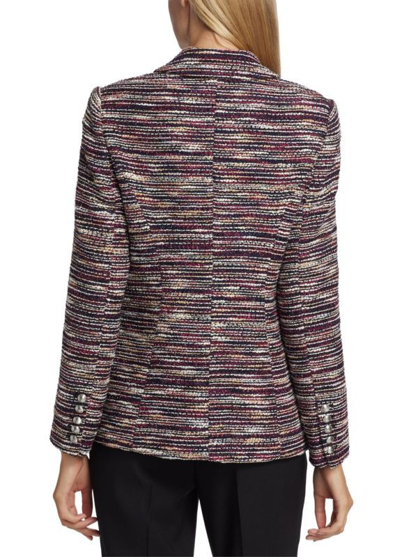 Thumbnail: Tweed Double Breasted Blazer / Size 10