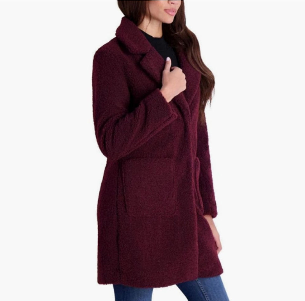 Thumbnail: Vegan Faux Fur Jacket / Size Small