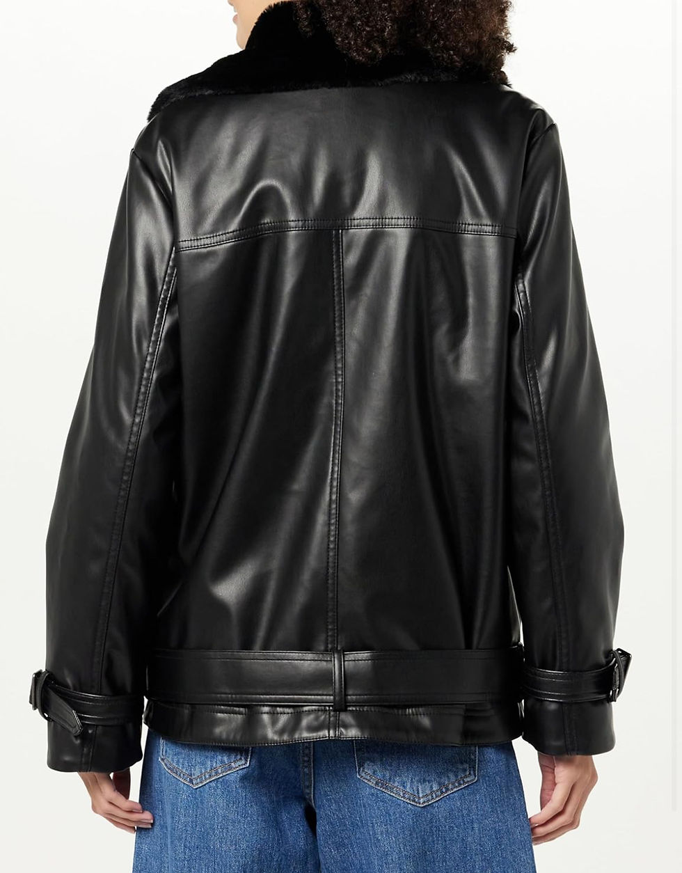 Thumbnail: The Drop Faux Leather Jacket / Size M