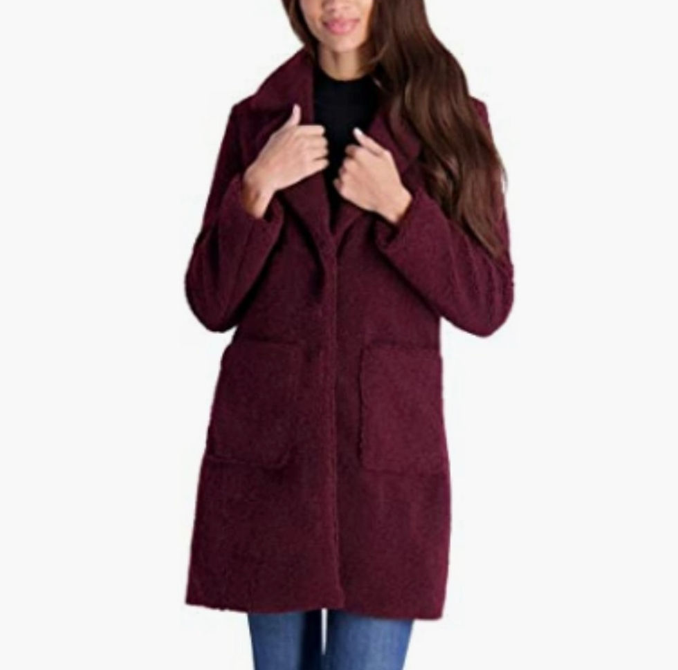 Thumbnail: Vegan Faux Fur Jacket / Size Small