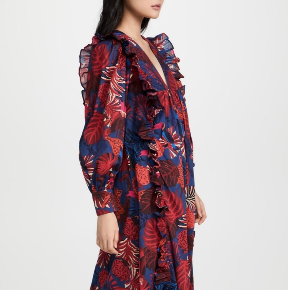 Thumbnail: Animals Tapestry Midi Dress / Size S