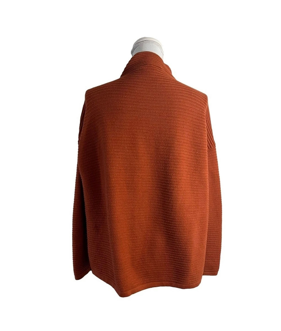 Thumbnail: Chocolate Mock Turtleneck Sweater / Size XS