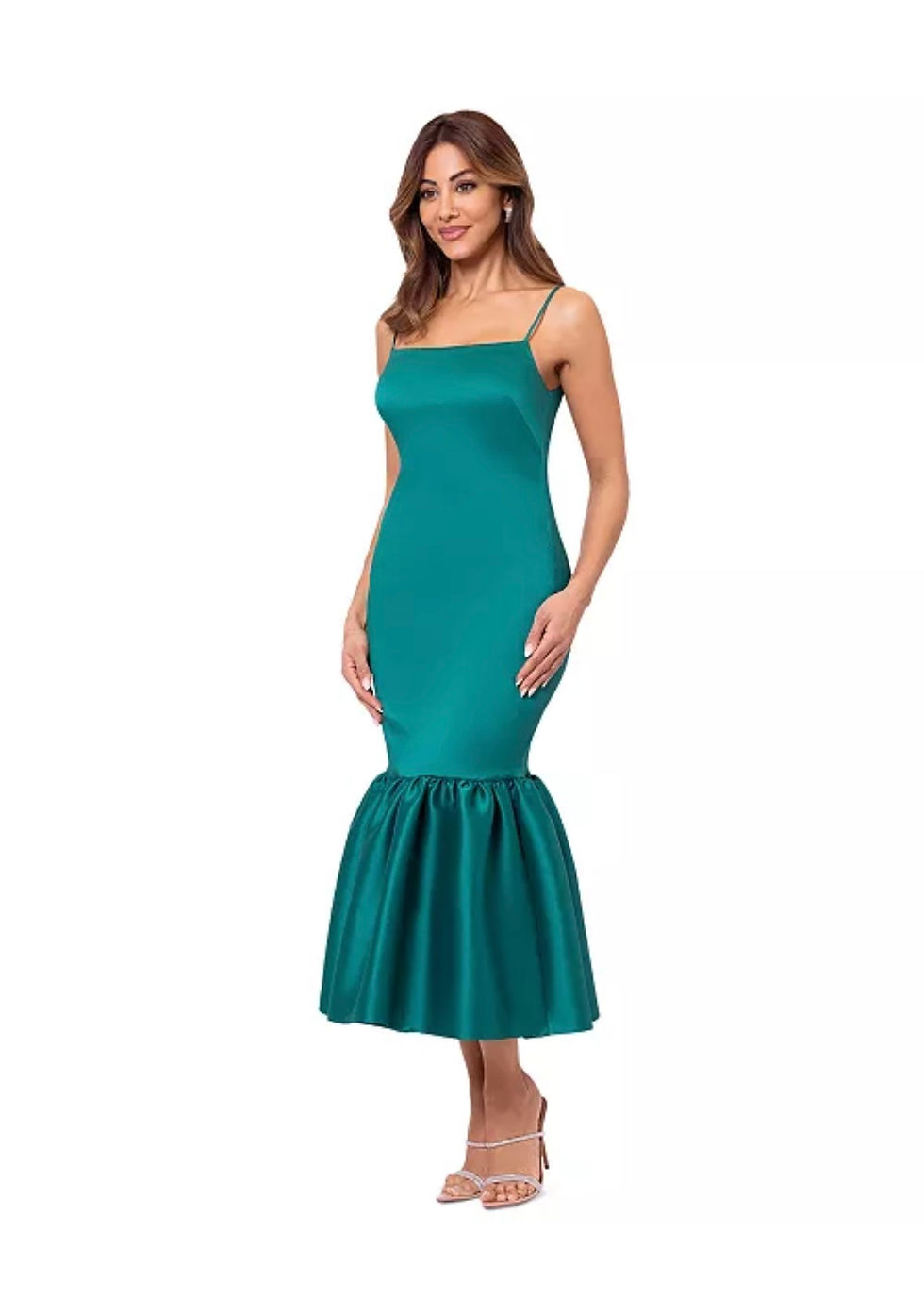 Thumbnail: Flounce Hem Midi Dress / Size 6
