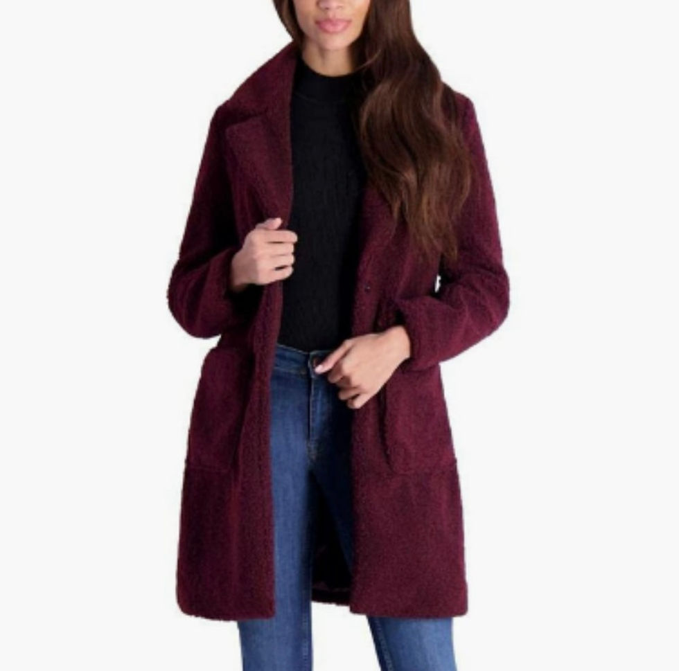 Thumbnail: Vegan Faux Fur Jacket / Size Small